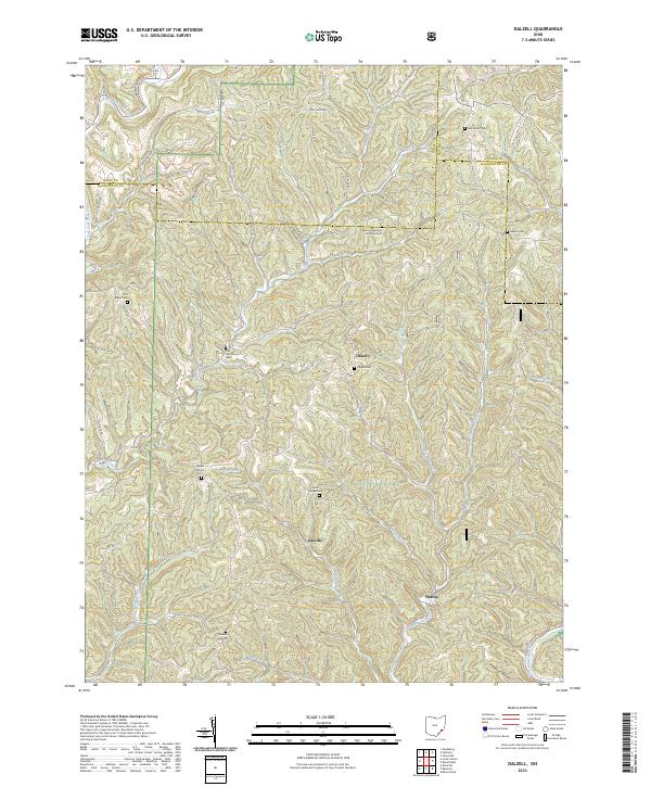 Dalzell, OH — USGS 7.5-minute topo (2023)