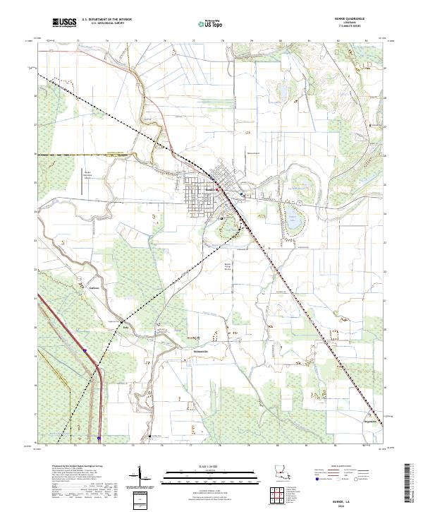 Bunkie, LA — USGS 7.5-minute topo (2024)