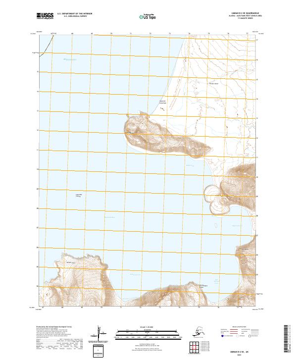 Umnak B-2 SE, AK — USGS 7.5-minute topo (2021)
