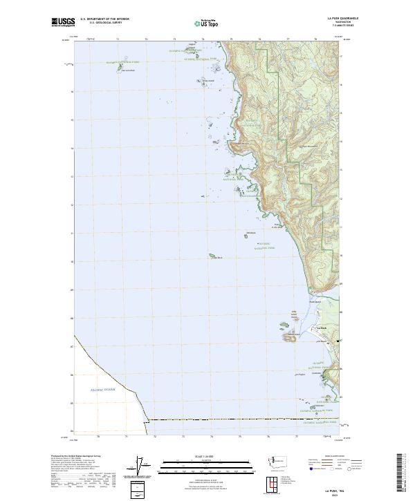 La Push, WA — USGS 7.5-minute topo (2023)
