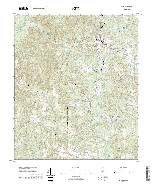 Bay Springs, MS — USGS 7.5-minute topo (2024)