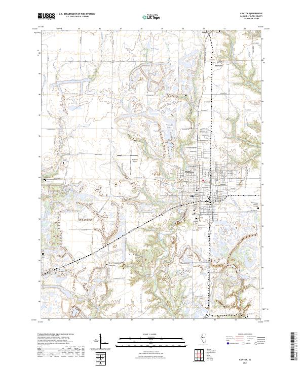 Canton, IL — USGS 7.5-minute topo (2024)