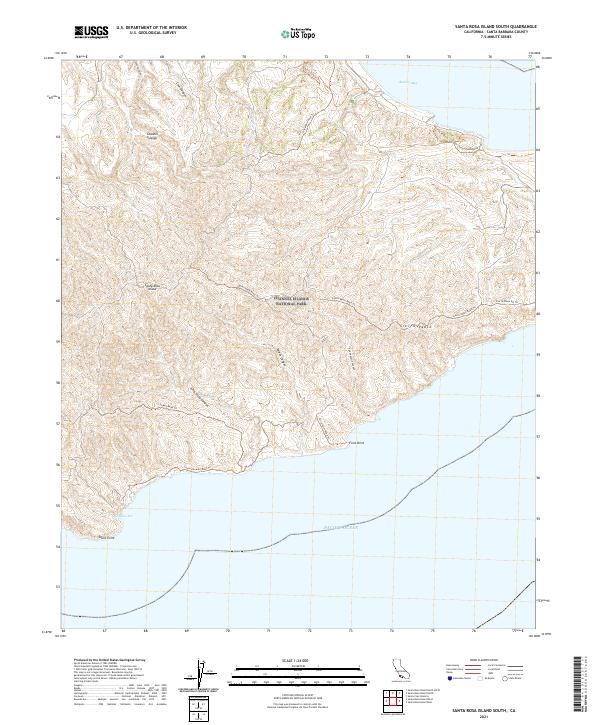 Santa Rosa Island South, CA — USGS 7.5-minute topo (2021)