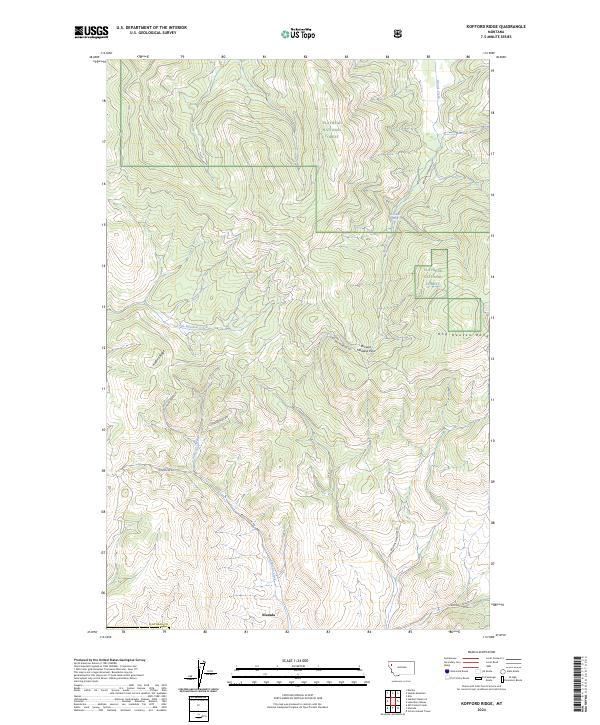 Kofford Ridge, MT — USGS 7.5-minute topo (2024)