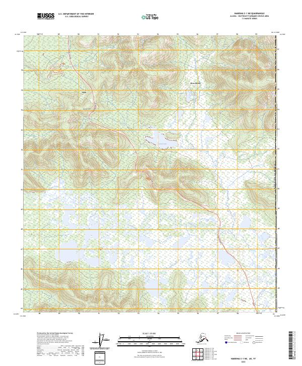 Nabesna C-1 NE, AK-YT — USGS 7.5-minute topo (2023)