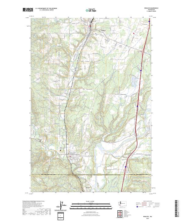 Winlock, WA — USGS 7.5-minute topo (2023)
