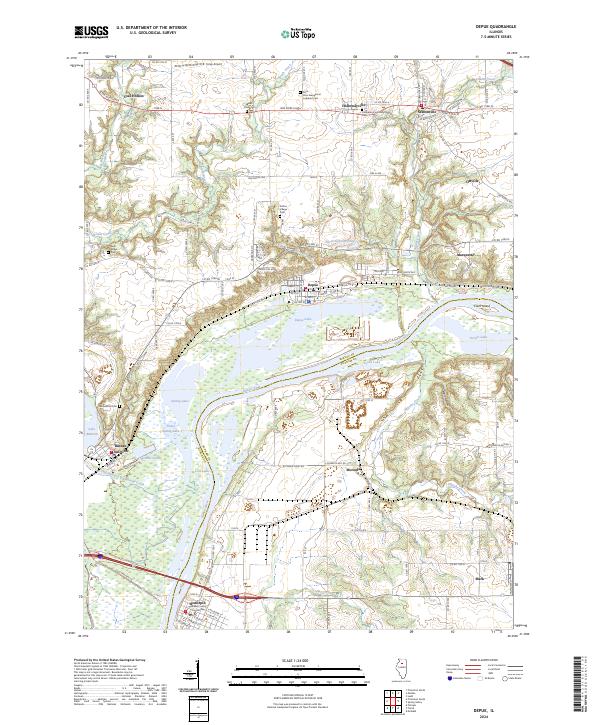Depue, IL — USGS 7.5-minute topo (2024)