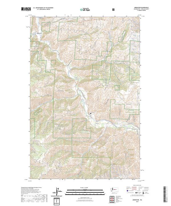 Ardenvoir, WA — USGS 7.5-minute topo (2023)