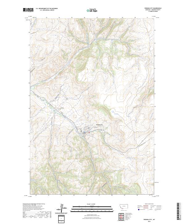 Virginia City, MT — USGS 7.5-minute topo (2024)