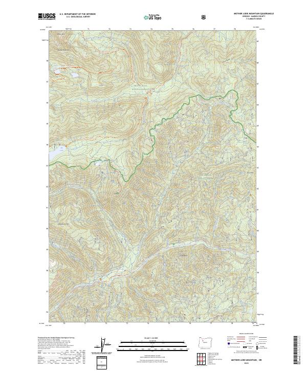 Mother Lode Mountain, OR — USGS 7.5-minute topo (2023)