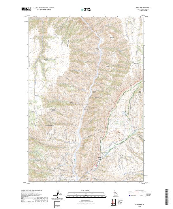 White Bird, ID — USGS 7.5-minute topo (2024)