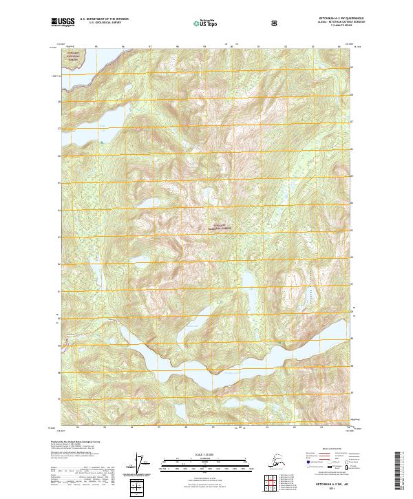 Ketchikan A-2 SW, AK — USGS 7.5-minute topo (2021)