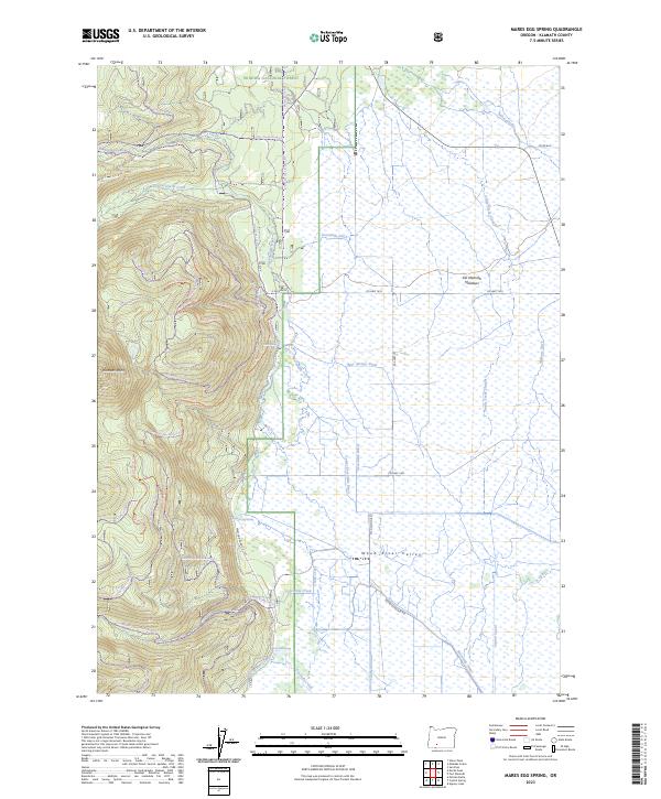 Mares Egg Spring, OR — USGS 7.5-minute topo (2023)