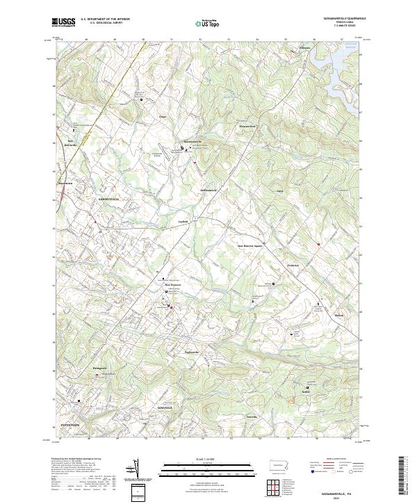 Sassamansville, PA — USGS 7.5-minute topo (2023)