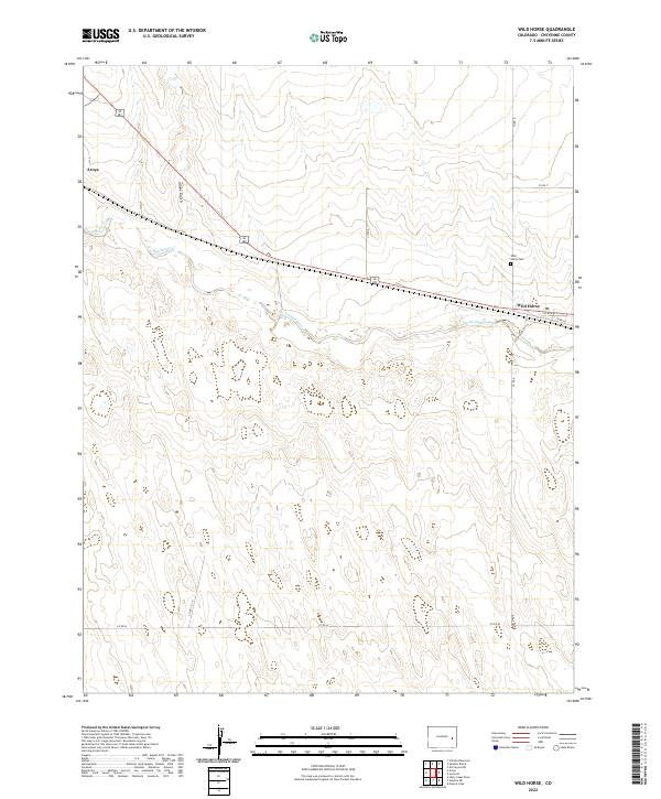 Wild Horse, CO — USGS 7.5-minute topo (2022)