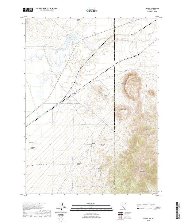 Tecoma, NV-UT — USGS 7.5-minute topo (2021)