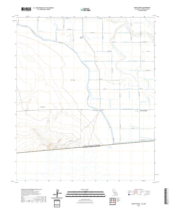 Mount Signal, CA,BCN, US — USGS 7.5-minute topo (2021)