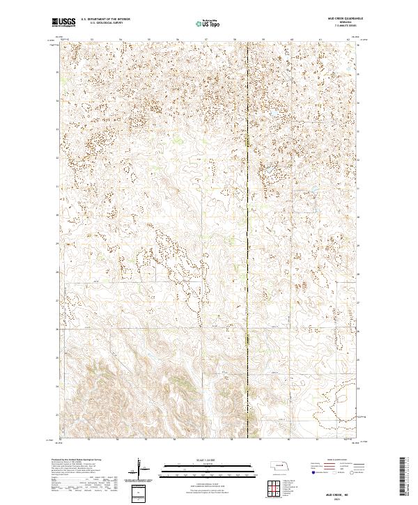 Mud Creek, NE — USGS 7.5-minute topo (2021)