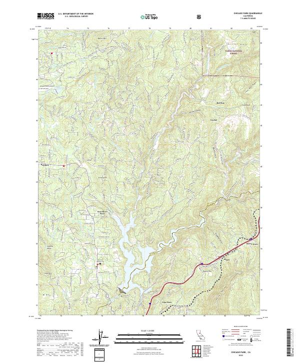 Chicago Park, CA — USGS 7.5-minute topo (2022)