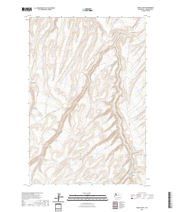 Poisel Butte, WA — USGS 7.5-minute topo (2023)