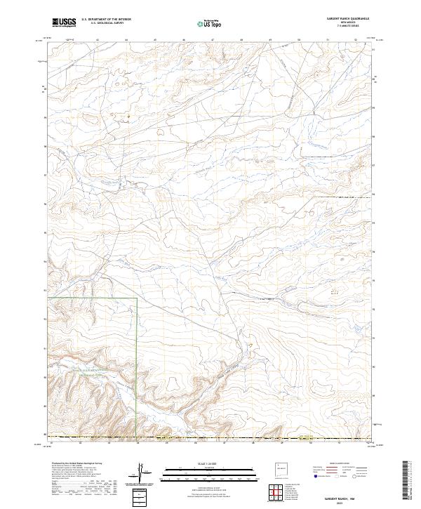 Sargent Ranch, NM — USGS 7.5-minute topo (2023)