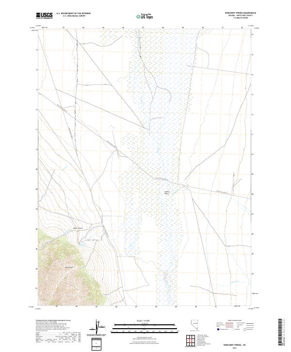 Borchert Spring, NV — USGS 7.5-minute topo (2021)