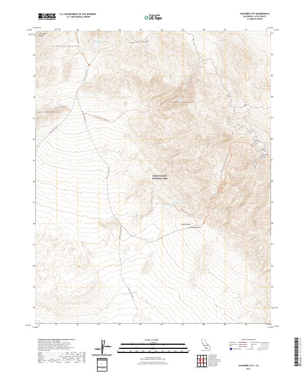 Chloride City, CA — USGS 7.5-minute topo (2021)