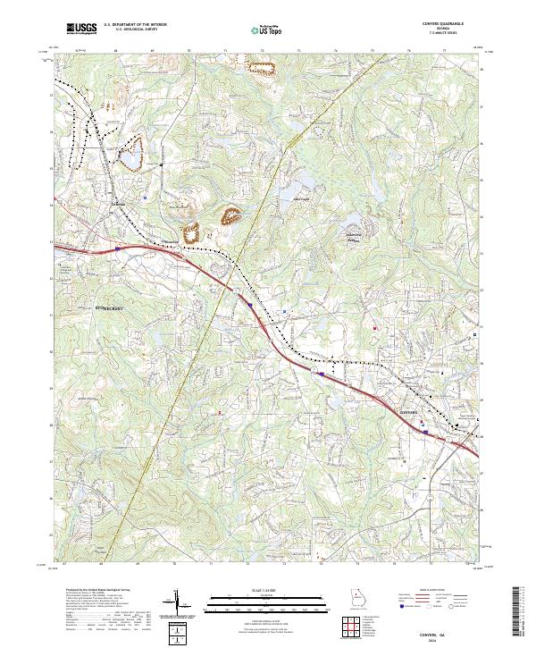 Conyers, GA — USGS 7.5-minute topo (2024)