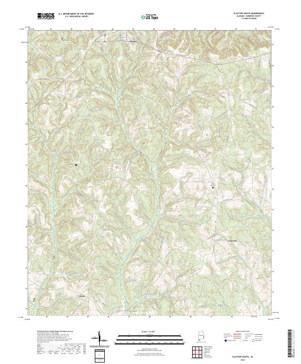 Clayton South, AL — USGS 7.5-minute topo (2024)