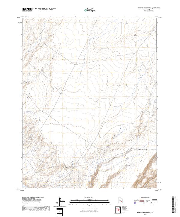 Point of Rocks West, UT — USGS 7.5-minute topo (2023)