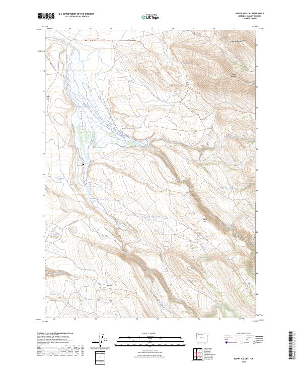 Happy Valley, OR — USGS 7.5-minute topo (2024)