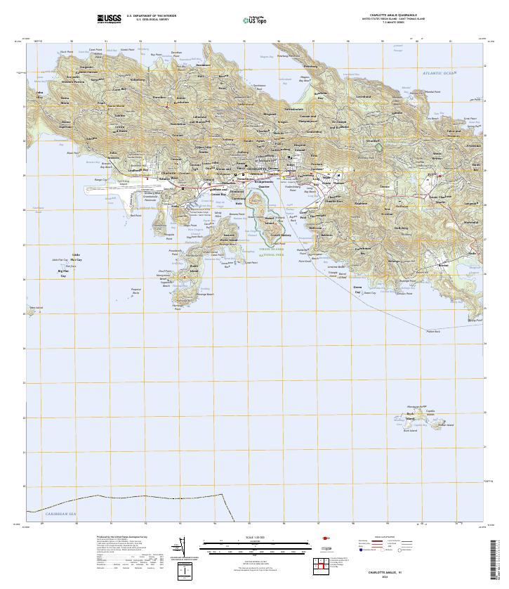 Charlotte Amalie, VI — USGS 7.5-minute topo (2024)