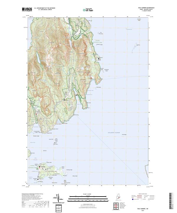 Seal Harbor, ME — USGS 7.5-minute topo (2024)