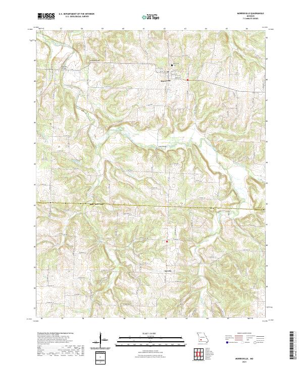 Morrisville, MO — USGS 7.5-minute topo (2021)