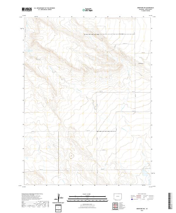 Hereford NW, CO — USGS 7.5-minute topo (2022)