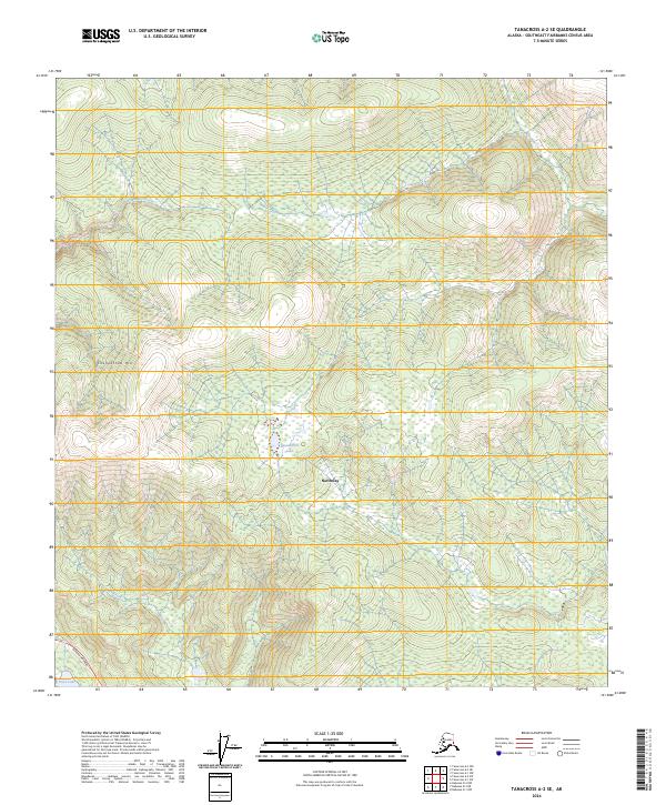 Tanacross A-2 SE, AK — USGS 7.5-minute topo (2024)