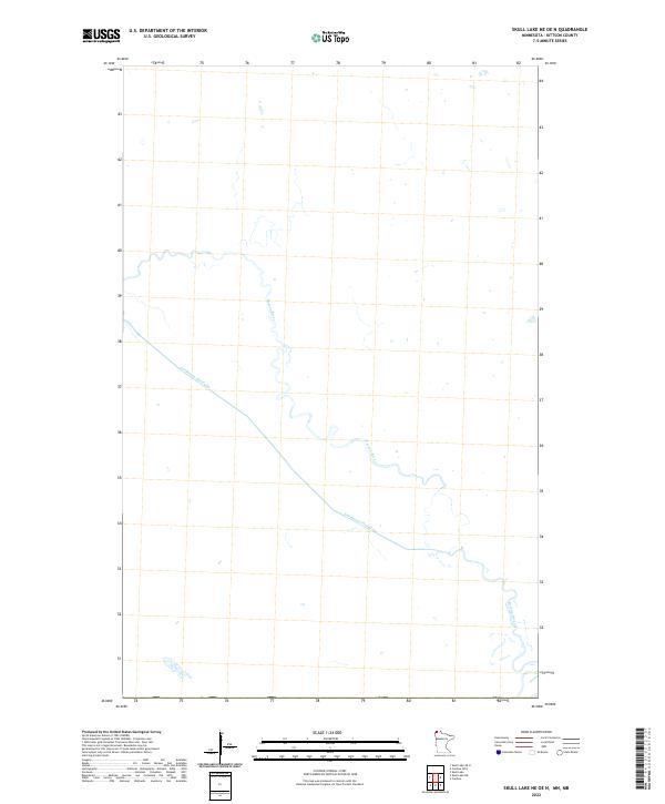 Skull Lake NE OE N, MN-MB — USGS 7.5-minute topo (2022)