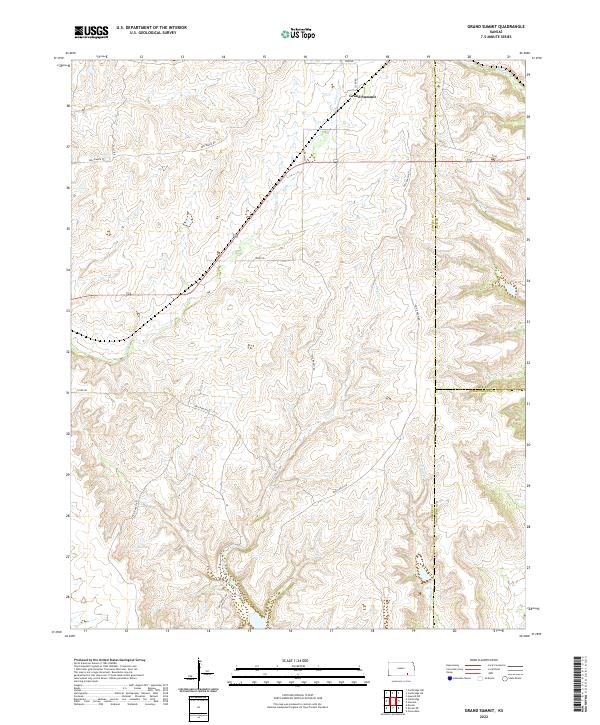 Grand Summit, KS — USGS 7.5-minute topo (2022)