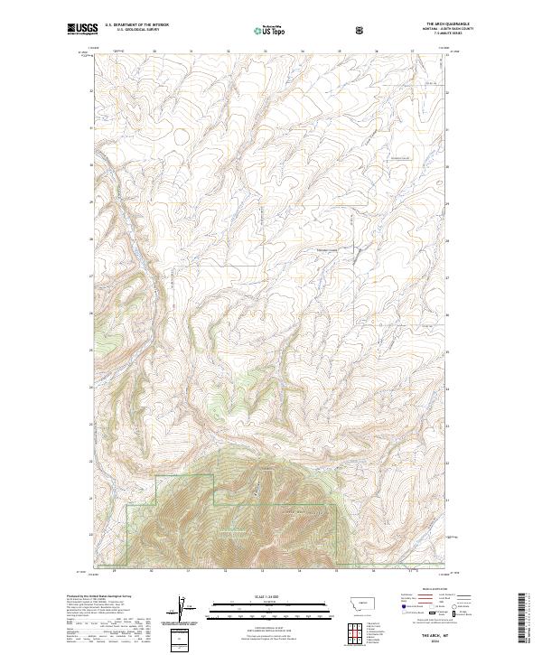 The Arch, MT — USGS 7.5-minute topo (2024)