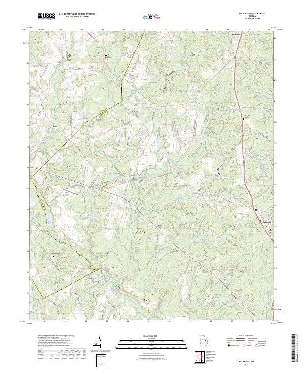 Dellwood, GA — USGS 7.5-minute topo (2024)