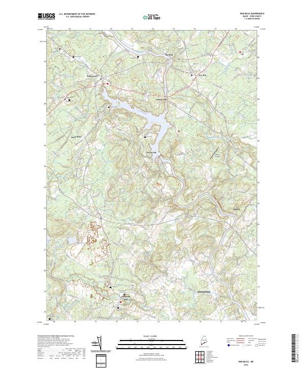 Bar Mills, ME — USGS 7.5-minute topo (2024)