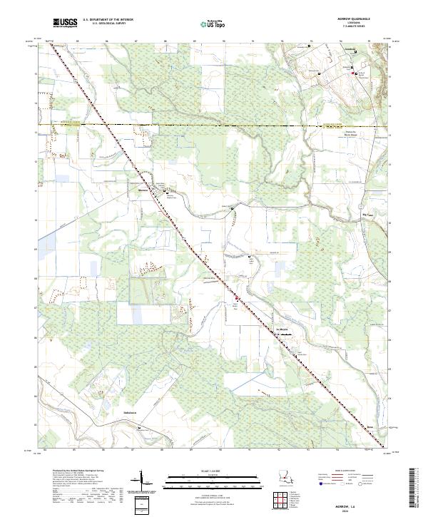 Morrow, LA — USGS 7.5-minute topo (2024)