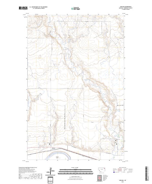 Chelsea, MT — USGS 7.5-minute topo (2024)