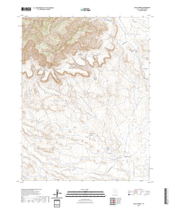 Cisco Springs, UT — USGS 7.5-minute topo (2023)