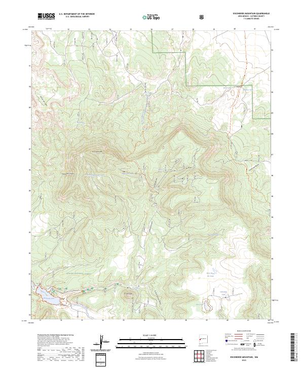 Escondido Mountain, NM — USGS 7.5-minute topo (2023)