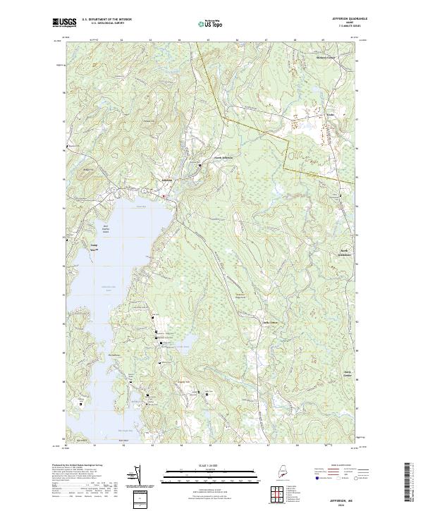 Jefferson, ME — USGS 7.5-minute topo (2024)