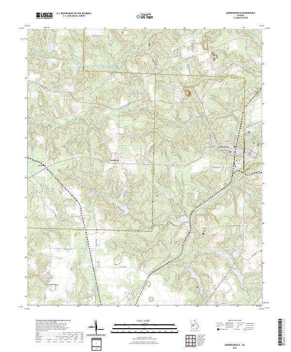 Andersonville, GA — USGS 7.5-minute topo (2024)