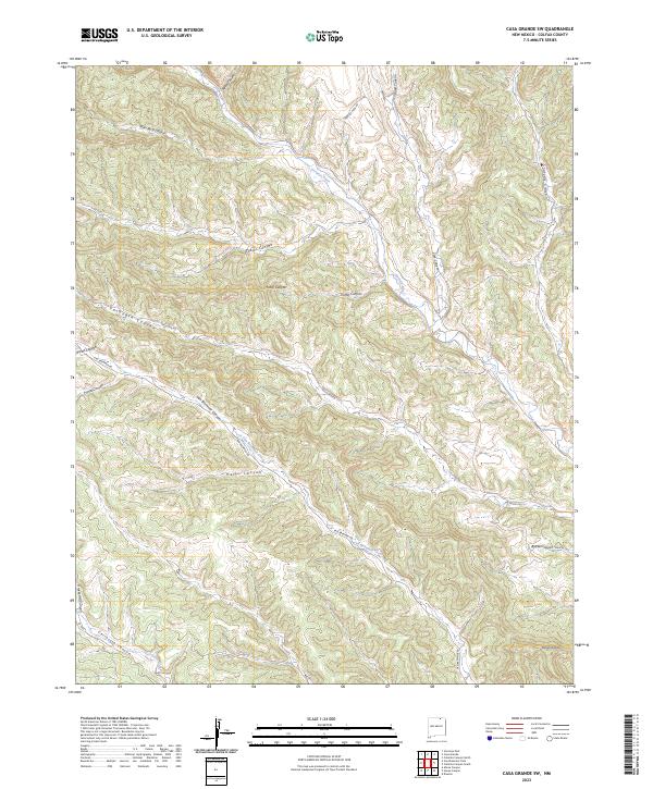 Casa Grande SW, NM — USGS 7.5-minute topo (2023)