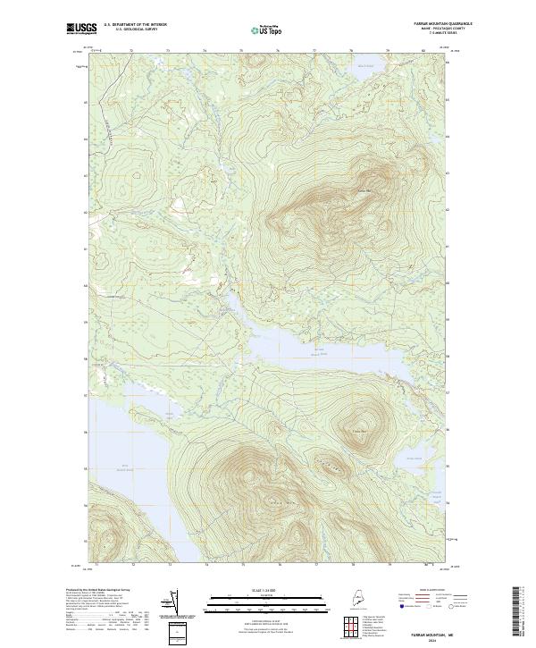 Farrar Mountain, ME — USGS 7.5-minute topo (2024)