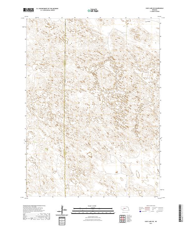 Cody Lake SW, NE — USGS 7.5-minute topo (2021)